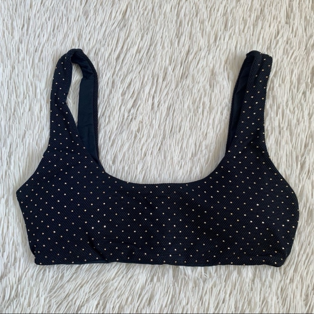 L*Space Black Studded Lizzie Bikini Top•NWT - Picture 4 of 7
